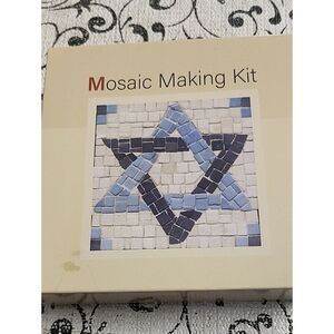 Mosaic Making Kit - Light Blue, Dark Blue, White